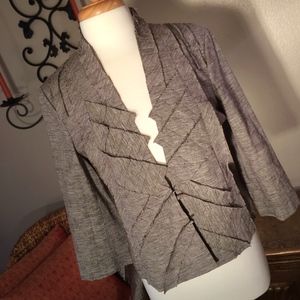 Chico's Pleated Linen Jacket